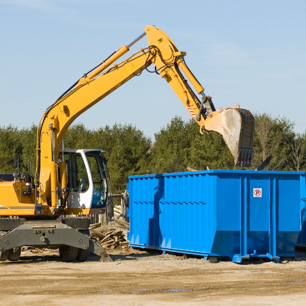 are there any restrictions on where a residential dumpster can be placed in Linwood